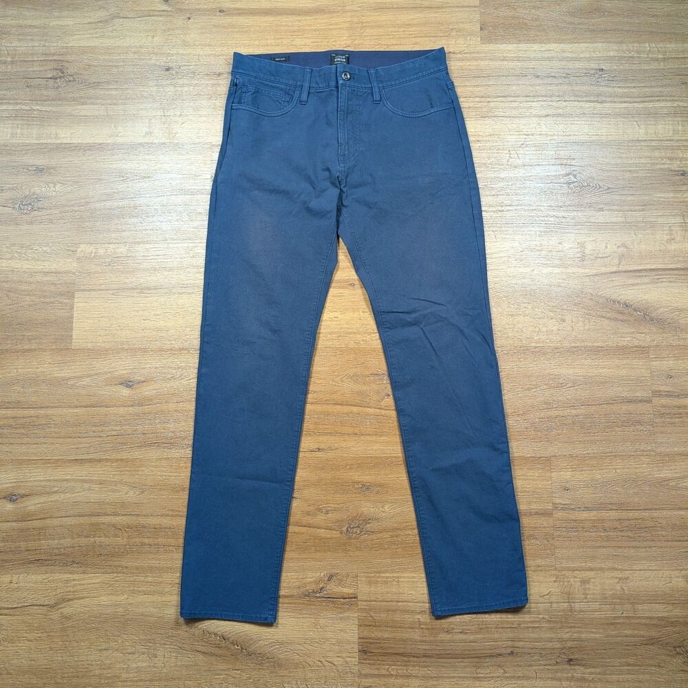 J. Crew Stretch 484 Slim Fit Chino Pants Mens 31x32(30) Blue Cotton Business